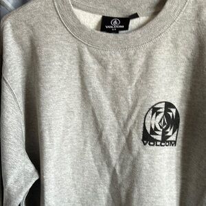 Volcom Gray Crewneck Sweatshirt